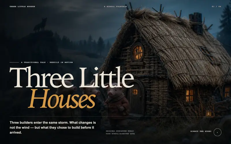 THREE LITTLE HOUSES